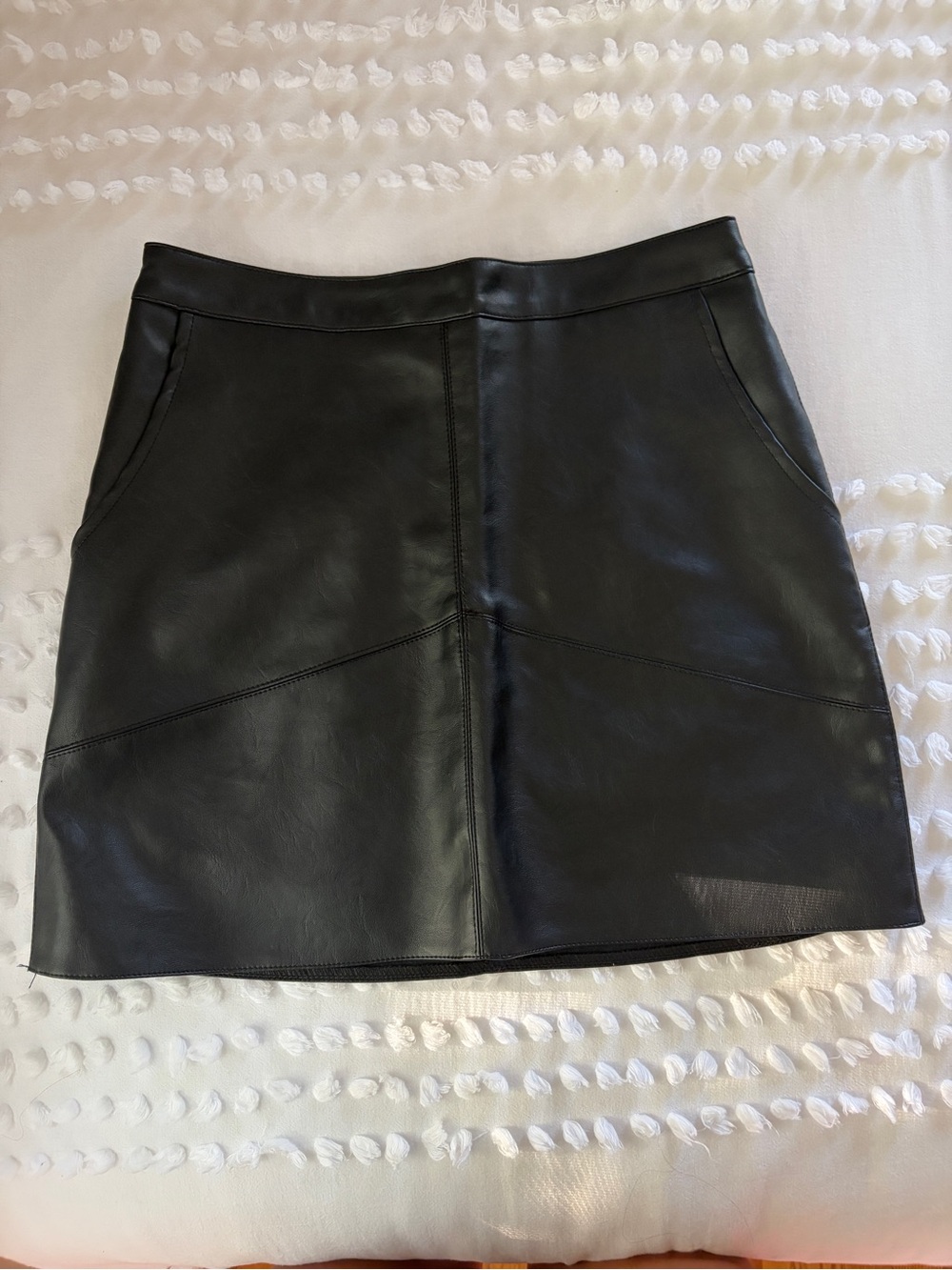 Altard State black leather skirt